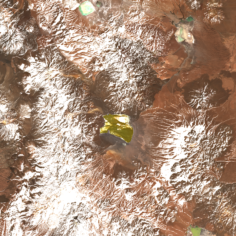 Referência visual para Laguna Colorada