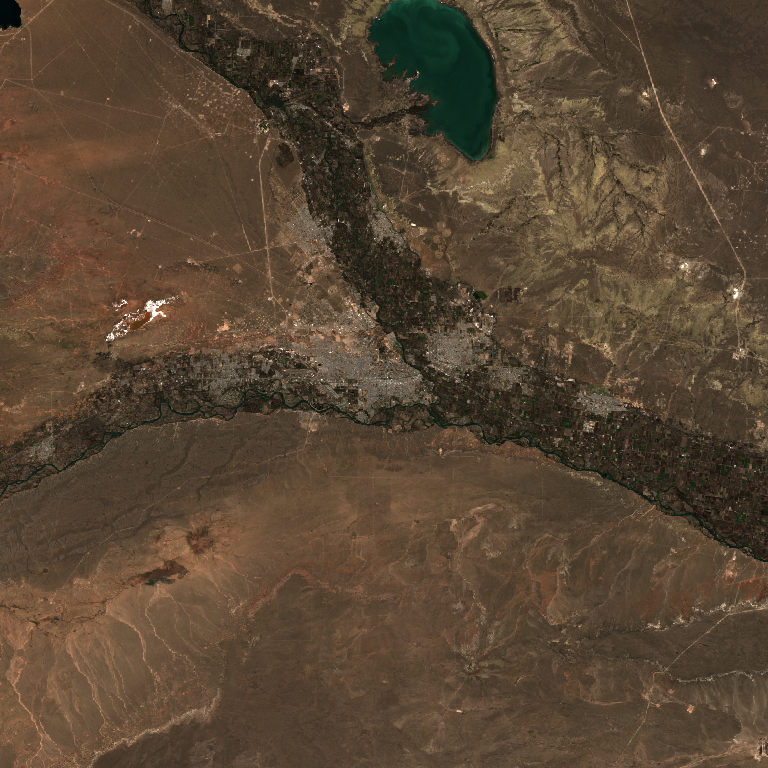 Referência visual para Mosaico do Campo de Gelo Patagônico Sul